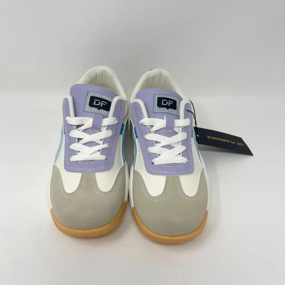 De Florance Cloudea Sneakers Beige‎ Blue Purple EU 35/Womens 4-4.5/Girls 3.5